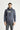 Koyu Antrasit Kapüşonlu İçi Polarlı Baskılı Pamuklu Sweatshirt