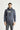 Koyu Antrasit Kapüşonlu İçi Polarlı Baskılı Pamuklu Sweatshirt