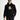 Siyah Kapüşonlu İçi Polarlı Baskılı Pamuklu Sweatshirt