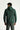 Koyu Yeşil Kapüşonlu Nakışlı Pamuklu Sweatshirt