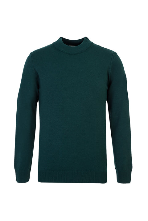 Açık Petrol Yarım Balıkçı Yaka Regular Fit Triko Kazak