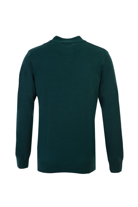 Açık Petrol Yarım Balıkçı Yaka Regular Fit Triko Kazak