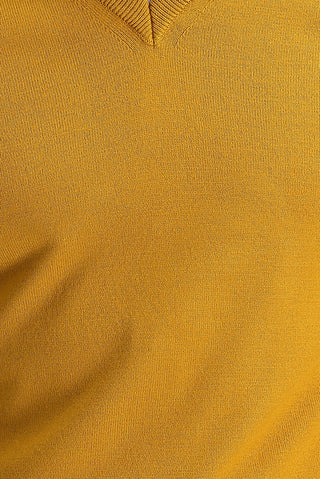  Safran V Yaka Regular Fit Triko Kazak