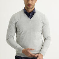 Taş V Yaka Regular Fit Triko Kazak