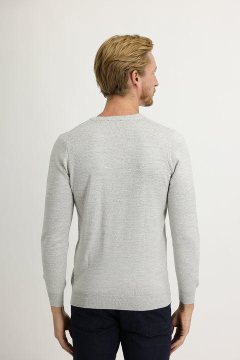 Taş V Yaka Regular Fit Triko Kazak