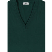 Açık Petrol V Yaka Regular Fit Triko Kazak