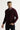 Koyu Bordo V Yaka Regular Fit Triko Kazak