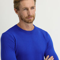 Kobalt Mavi Bisiklet Yaka Regular Fit Triko Kazak