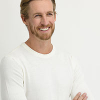 Ekru Bisiklet Yaka Regular Fit Triko Kazak