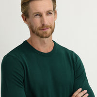 Açık Petrol Bisiklet Yaka Regular Fit Triko Kazak