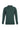 Koyu Yeşil Polo Yaka Regular Fit Desenli Triko Kazak