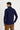  Havacı Mavi Balıkçı Yaka Slim Fit Dar Kesim Yünlü Desenli Triko Kazak