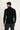 Siyah Balıkçı Yaka Slim Fit Dar Kesim Desenli Triko Kazak
