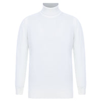 Ekru Balıkçı Yaka Slim Fit Dar Kesim Triko Kazak