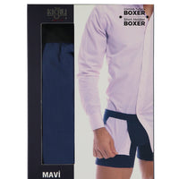 Gök Mavisi Gömlek Tutucu Boxer