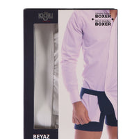 Beyaz Gömlek Tutucu Boxer