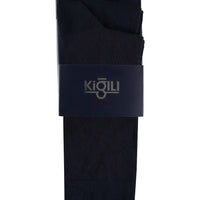 Orta Lacivert 2'li Desenli Çorap Seti