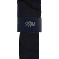 Orta Lacivert 2'li Desenli Çorap Seti