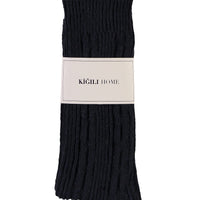 Orta Lacivert Desenli Triko Çorap