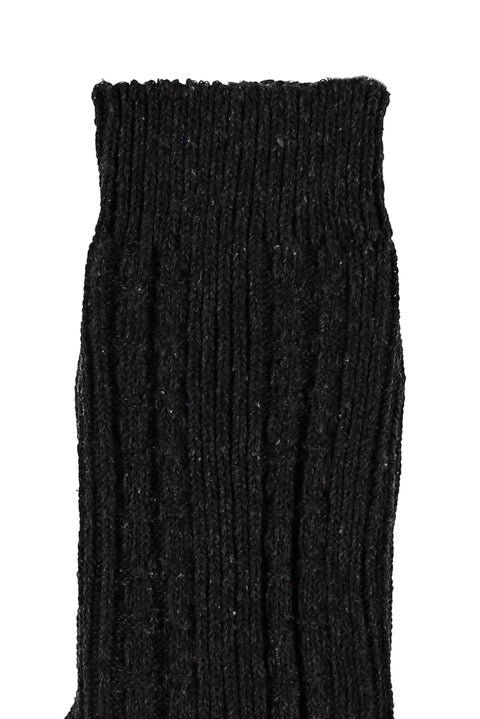 Orta Antrasit Desenli Triko Çorap