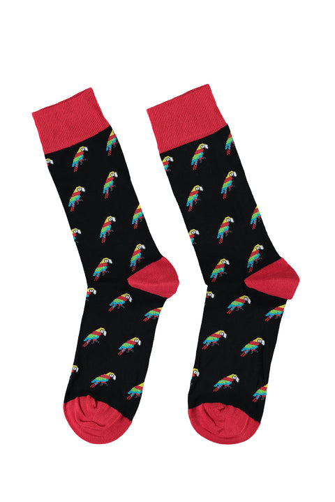 Siyah Desenli Çorap