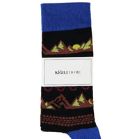 Black Patterned Socks