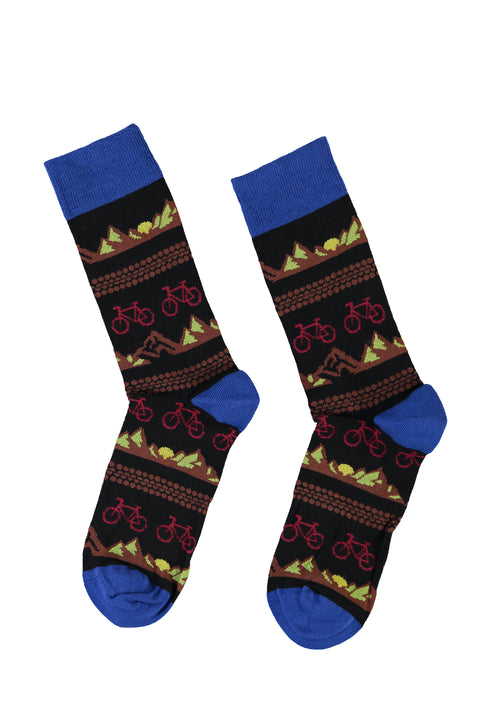 Siyah Desenli Çorap