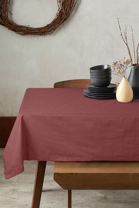 Plum Cotton Tablecloth (for 6-8 people)