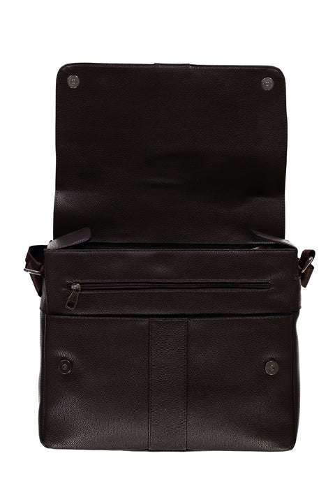 Koyu Kahve Postacı Çantası