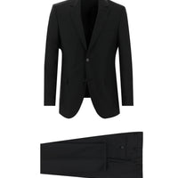Siyah 4 Drop Relaxed Fit Rahat Kesim Takım Elbise