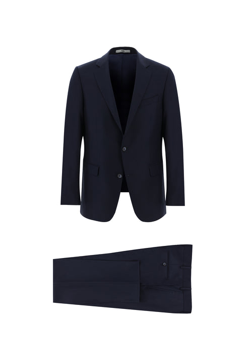 Koyu Lacivert 7 Drop Slim Fit Dar Kesim Takım Elbise