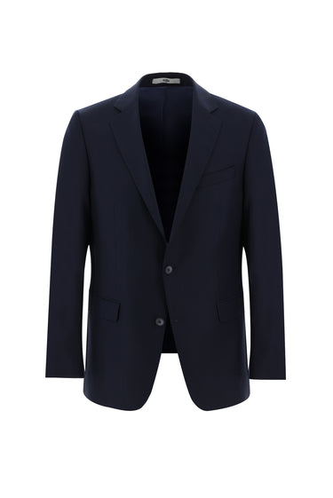 Koyu Lacivert Slim Fit Dar Kesim Klasik Takım Elbise