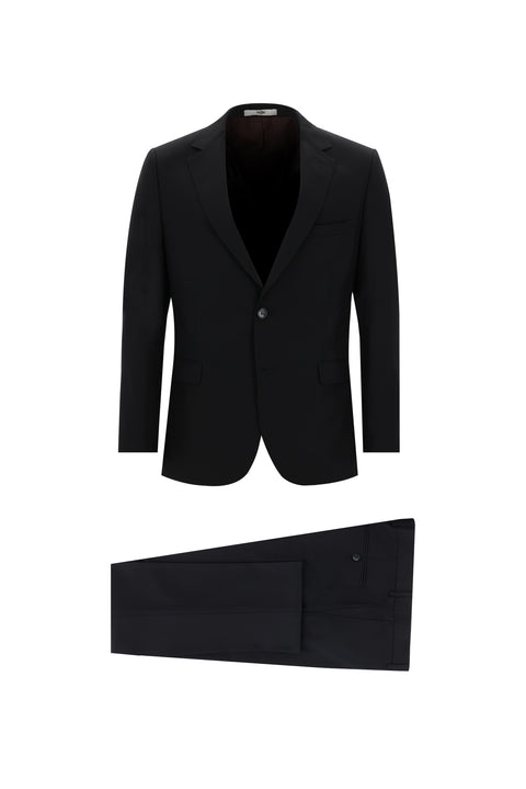 Siyah 7 Drop Slim Fit Dar Kesim Takım Elbise