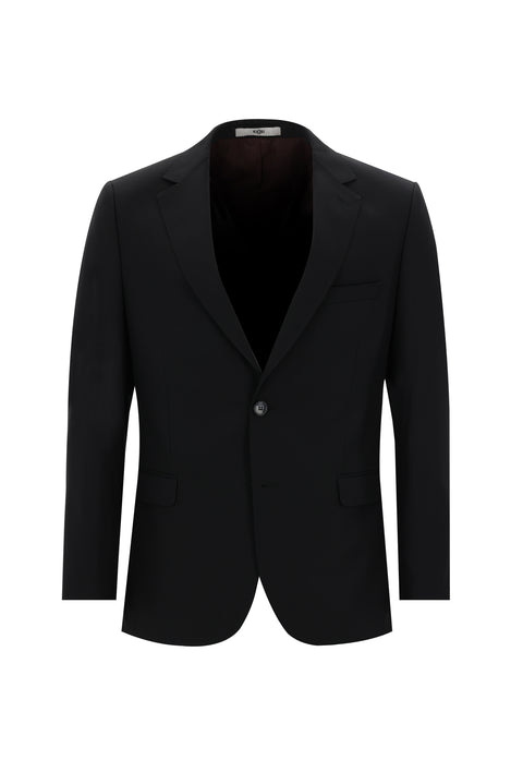 Siyah 7 Drop Slim Fit Dar Kesim Takım Elbise