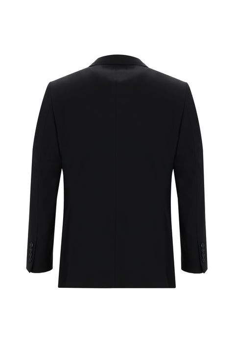 Siyah 7 Drop Slim Fit Dar Kesim Takım Elbise