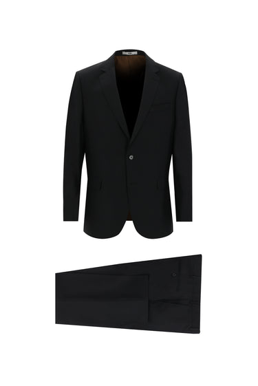 Siyah Slim Fit Dar Kesim Klasik Takım Elbise