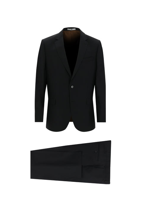 Siyah 7 Drop Slim Fit Dar Kesim Takım Elbise