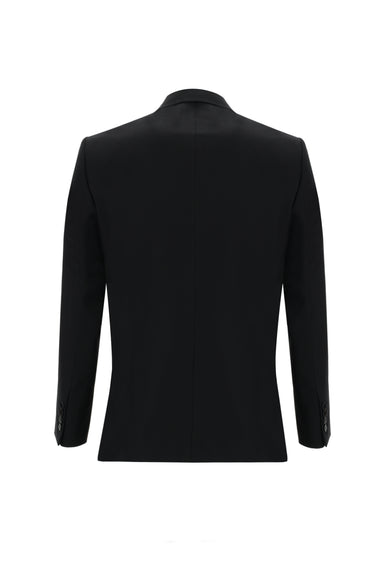 Siyah Slim Fit Dar Kesim Klasik Takım Elbise