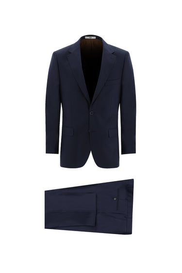Koyu Lacivert Relaxed Fit Rahat Kesim Klasik Takım Elbise