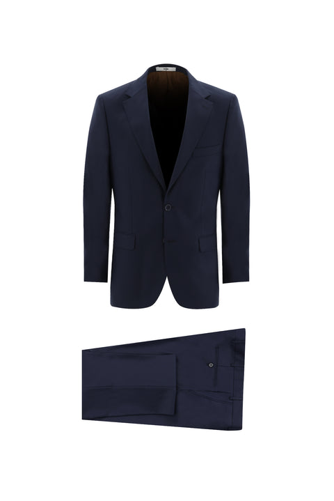 Koyu Lacivert 4 Drop Relaxed Fit Rahat Kesim Takım Elbise