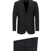 Black 6-Drop Regular Fit Standard Cut Suit
