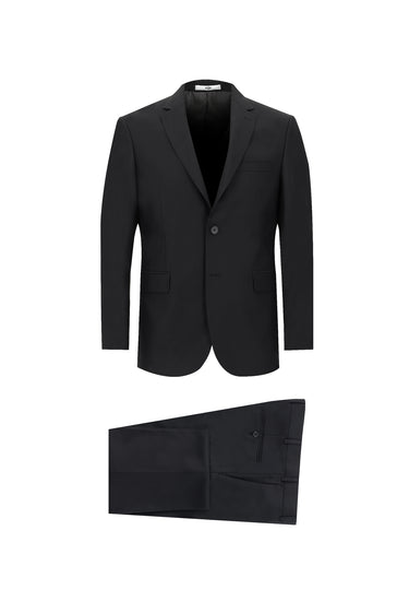 Siyah Regular Fit Klasik Takım Elbise