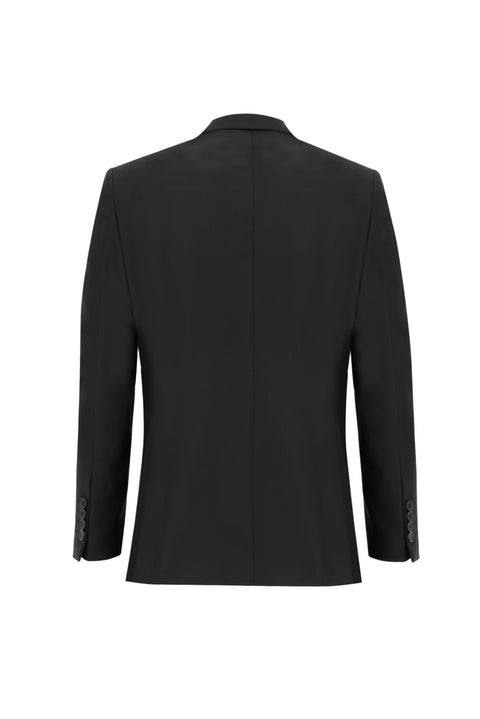 Black 6-Drop Regular Fit Standard Cut Suit
