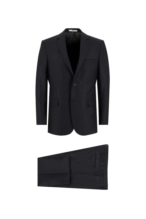 Siyah 7 Drop Slim Fit Dar Kesim Takım Elbise