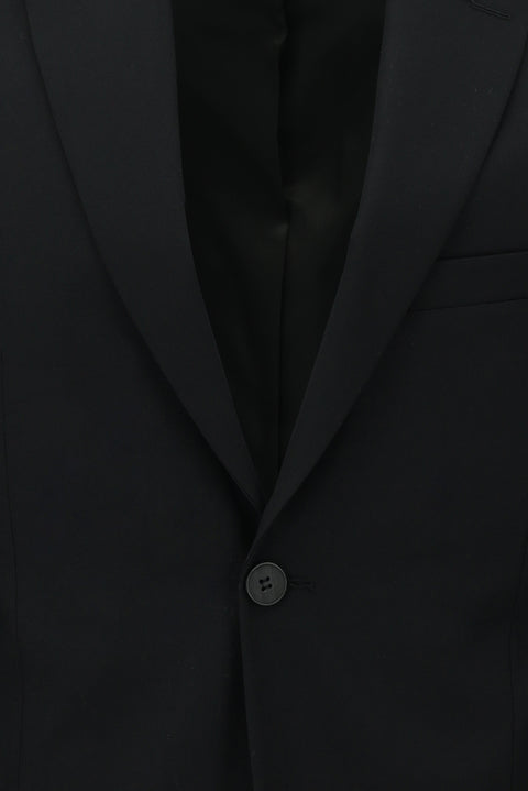Black 4-Drop Relaxed Fit Suit