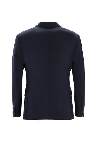  Koyu Lacivert 7 Drop Super Slim Fit Eksra Dar Kesim Kruvaze Takım Elbise