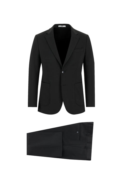 Black 7 Drop Slim Fit Narrow Cut Suit