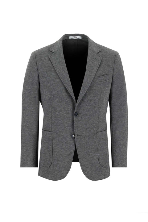 Orta Gri 7 Drop Slim Fit Dar Kesim Takım Elbise