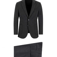 Koyu Antrasit Slim Fit Dar Kesim Klasik Takım Elbise