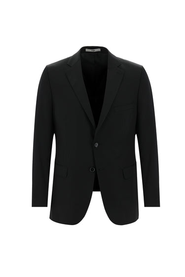 Siyah Regular Fit Klasik Takım Elbise